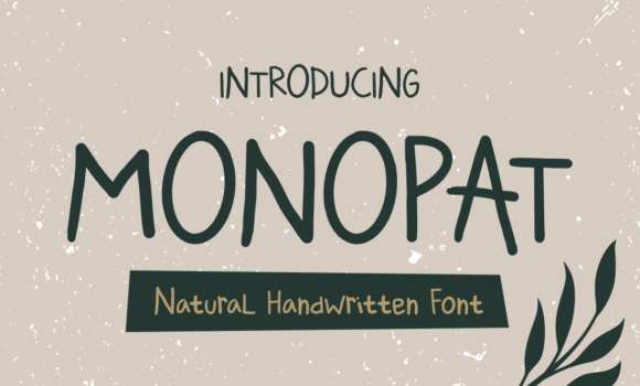 Monopat Font - Featured Image