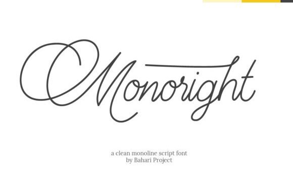 Monoright Font - Featured Image