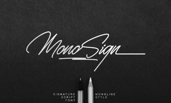 Monosign Font Fonts Free Download Monosign Font - Featured Image