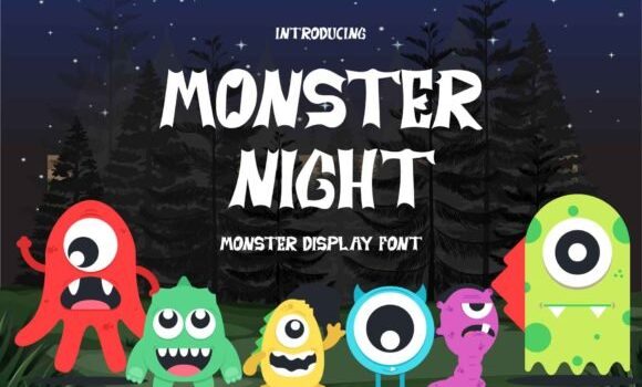 Monster Night Font - Featured Image