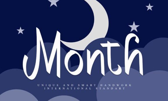 Month Font Fonts Free Download Month Font - Featured Image