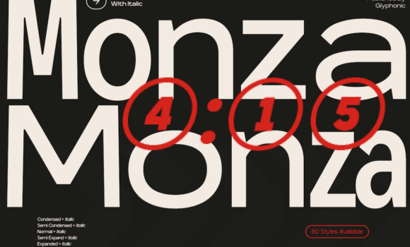 Monza Font - Featured Image
