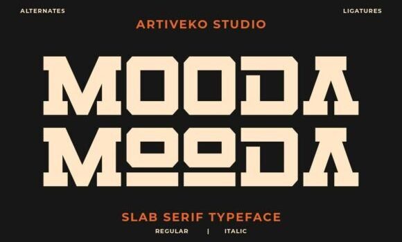 Mooda Font Fonts Free Download Mooda Font - Featured Image
