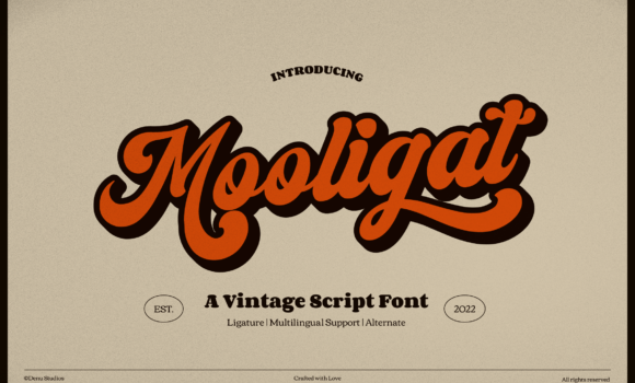 Mooligat Font Fonts Free Download Mooligat Font - Featured Image