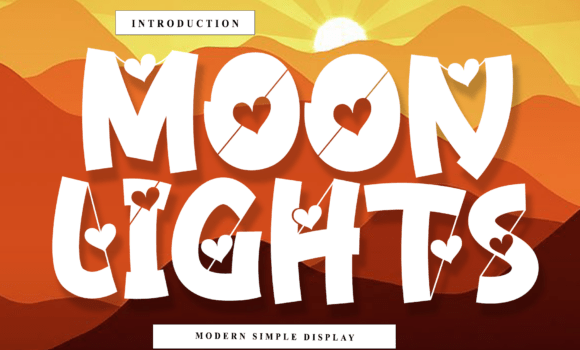 Moon Lights Font - Featured Image