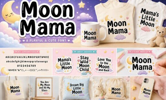 Moon Mama Font - Featured Image