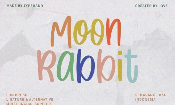 Moon Rabbit Font Fonts Free Download Moon Rabbit Font - Featured Image