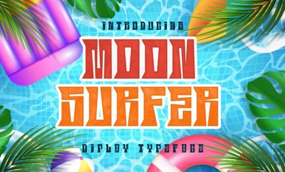 Moon Surfer Font Fonts Free Download Moon Surfer Font - Featured Image