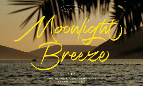 Moonlight Breeze Font - Featured Image