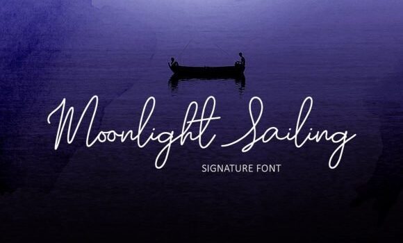 Moonlight Sailing Script Font - Featured Image