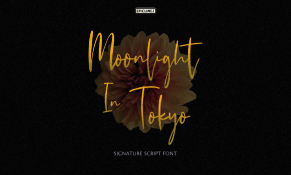 Moonlight in Tokyo Font - Featured Image