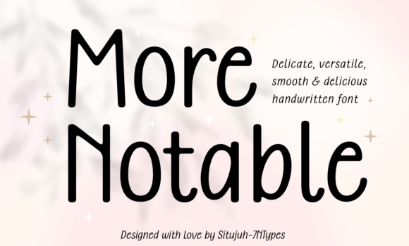 More Notable Font - Featured Image
