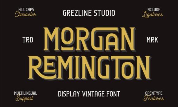 Morgan Remington Font - Featured Image