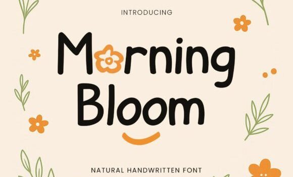 Morning Bloom Font - Featured Image