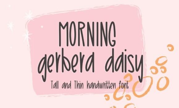 Morning Gerbera Daisy Font - Featured Image