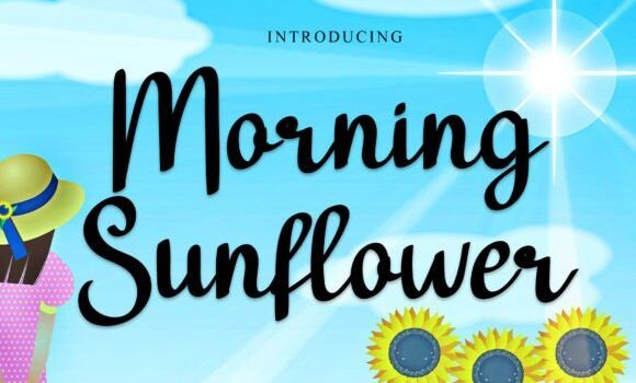 Morning Sunflower Font - Featured Image