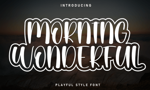 Morning Wonderful Font - Featured Image