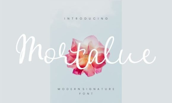 Mortalue Font - Featured Image