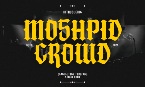 Moshpid Crowd Font Fonts Free Download Moshpid Crowd Font - Featured Image