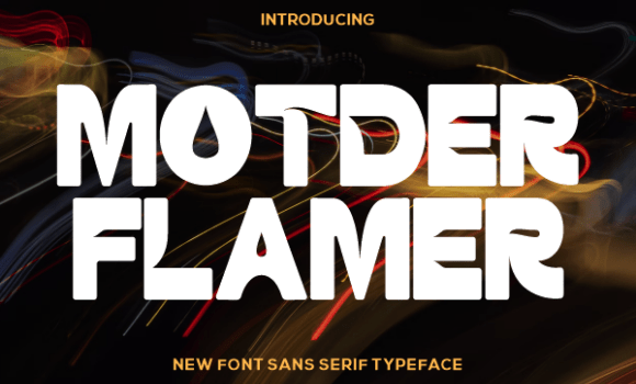Motder Flamer Font - Featured Image