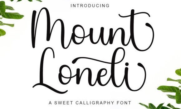 Mount Loneli Font - Featured Image