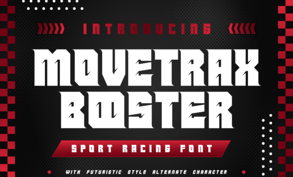 Movetrax Booster Font Fonts Free Download Movetrax Booster Font - Featured Image