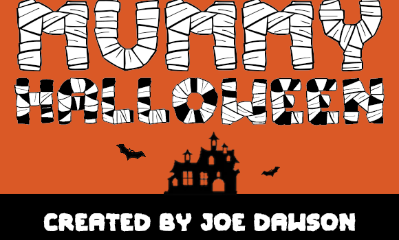 Mummy Halloween Font - Featured Image