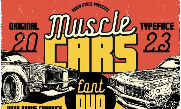 Muscle Cars Font - Featured Image