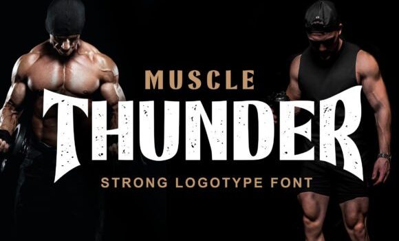 Muscle Thunder Font - Featured Image