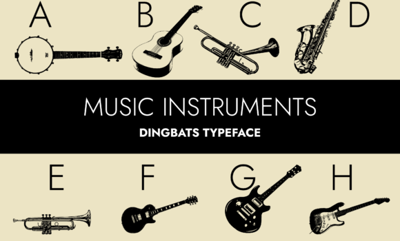 Music Instruments Font - Featured Image