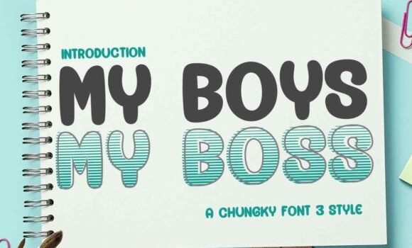 My Boys My Boss Font - Featured Image