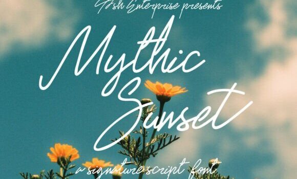 Mythic Sunset Font - Featured Image