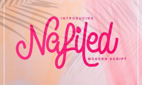 Nafiled Script Font - Featured Image