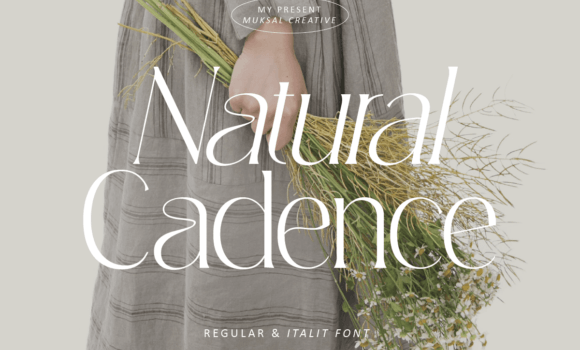 Natural Cadence Font - Featured Image