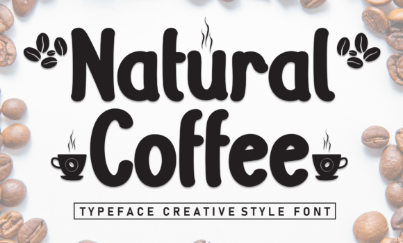 Natural Coffee Font - Featured Image