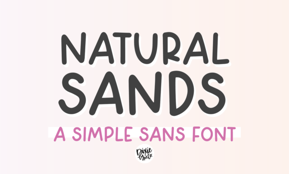 Natural Sands Font - Featured Image