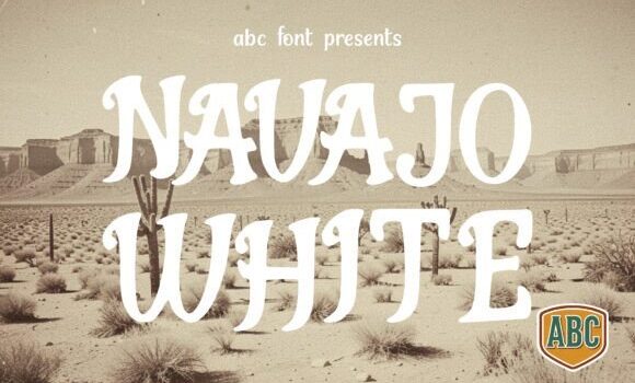 Navajo White Font Fonts Free Download Navajo White Font - Featured Image