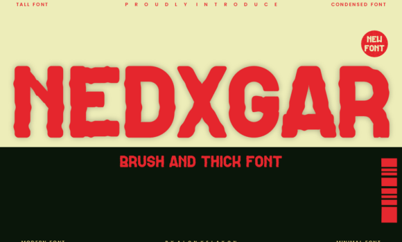 Nedxgar Font Fonts Free Download Nedxgar Font - Featured Image