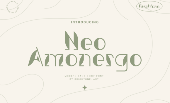 Neo Amonergo Font - Featured Image