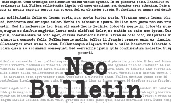 Neo Bulletin Family Font - Featured Image
