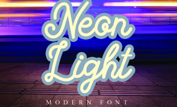 Neon Light Font - Featured Image
