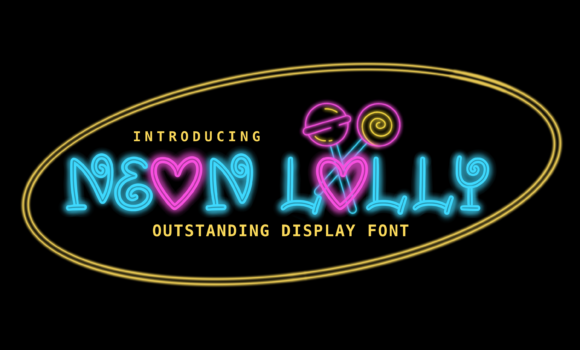 Neon Lolly Font - Featured Image
