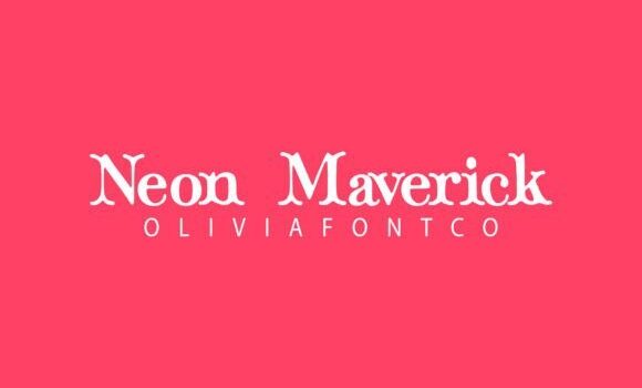 Neon Maverick Font - Featured Image