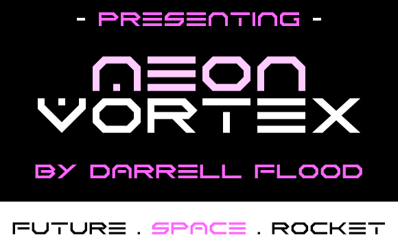 Neon Vortex Font - Featured Image