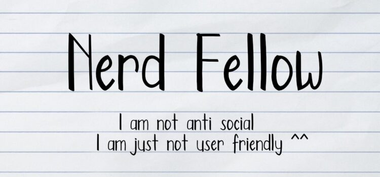 Nerd Fellow Font - Featured Image