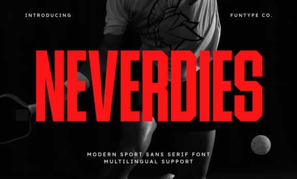 Neverdies Font - Featured Image