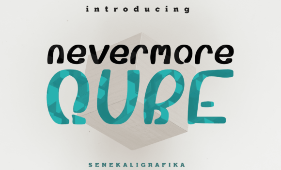 Nevermore Qube Font - Featured Image