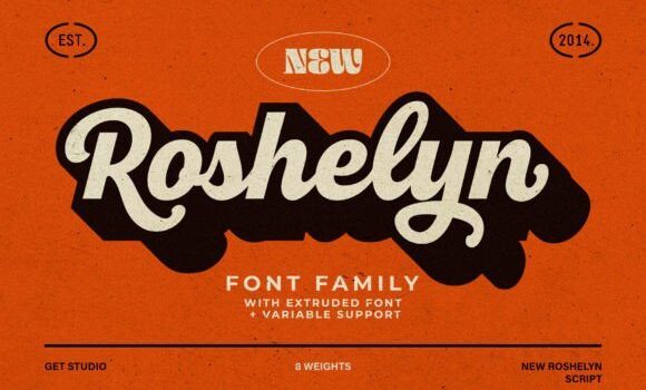 New Roshelyn Font - Featured Image