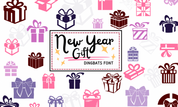 New Year Gift Font - Featured Image