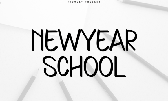 Newyear School Font - Featured Image
